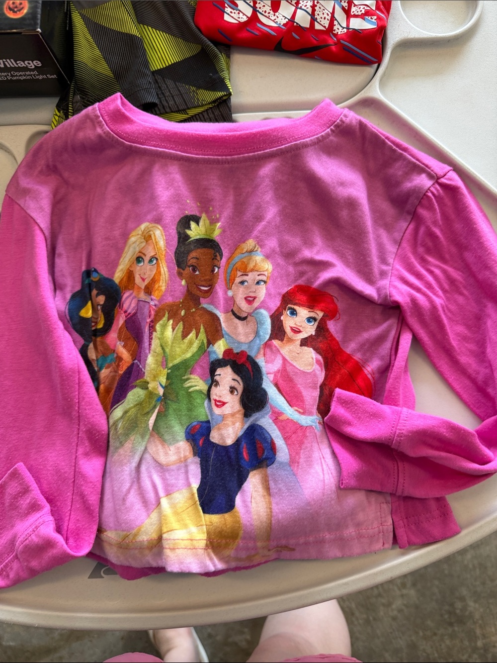 Disney Princess Pink Pajama Set Girls 6/6X